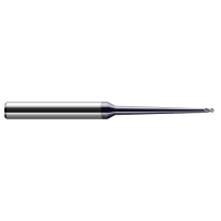 4 FL - 0.2500" (1/4) Cutter DIA x 0.3750" (3/8) LOC x 2° 1.5000" (1-1/2) Taper Reach  - AlTiN Nano Coated