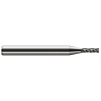 4 FL - 0.2500" (1/4) Cutter DIA x 0.0030" Radius x 0.7500" (3/4) LOC 