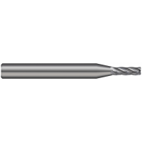 5 FL - 0.1875" (3/16) Cutter DIA x 0.0100" Radius x 0.5700" LOC 