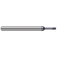 5 FL - 0.1875" (3/16) Cutter DIA x 0.0050" Radius x 0.2850" LOC x 1.0000" (1) Reach - AlTiN Nano Coated