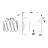 CT50 60° MAS TYPE 2 RETENTION KNOB COOLANT