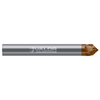 0.1875" (3/16) Shank DIA x 45° per side - 2 Helical FL - Val-Max X Coated