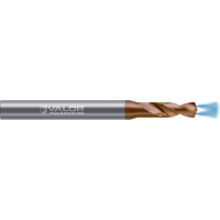 8.204 mm (0.3230") Drill DIA x 24.61 mm (0.969") Max Drill Depth - 2 FL - Val-Max X Coated