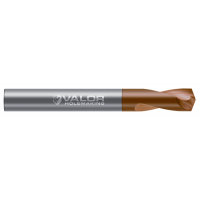 8.000 mm (0.3150") Drill DIA x 20.00 mm (0.787") Flute Length- 140° - 2 FL - Val-Max X Coated