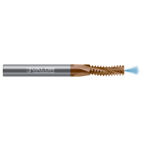 M8-1.25 - 0.235 mm Cutter DIA x 0.625 mm LOC - 3 FL - Val-Max X Coated